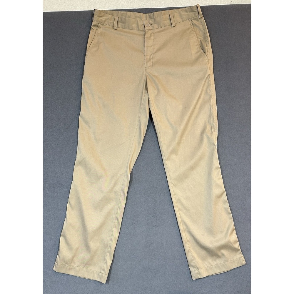 Nike Velocity Dri-Fit Golf Pants Tan Preppy Office Wear Casual Mens Size‎ 34x32